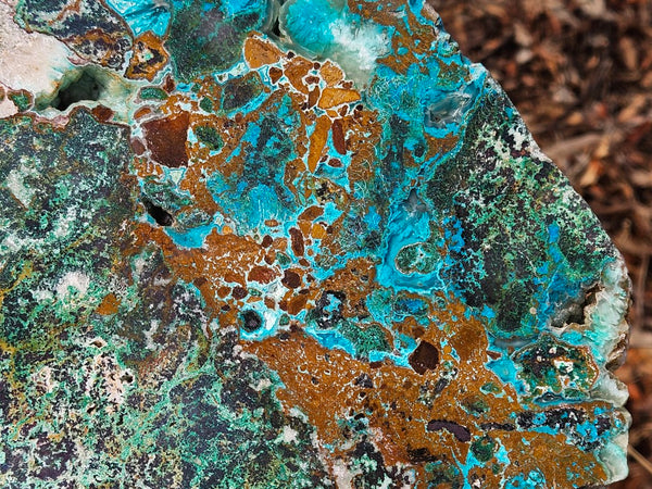 Polished De Grussa copper ore slab CO101