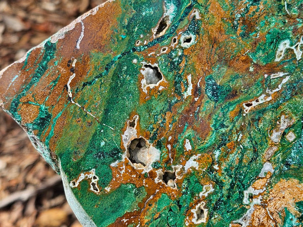 Polished De Grussa copper ore slab CO101