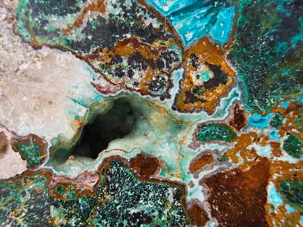 Polished De Grussa copper ore slab CO101