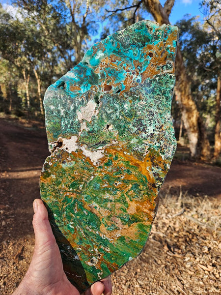 Polished De Grussa copper ore slab CO101