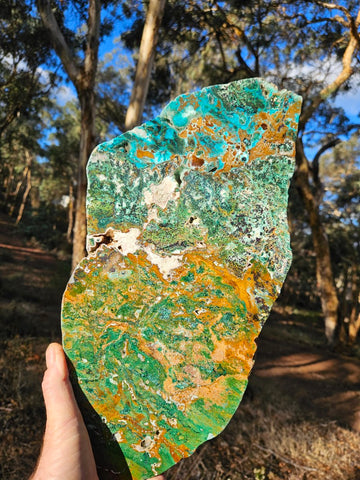 Polished De Grussa copper ore slab CO101