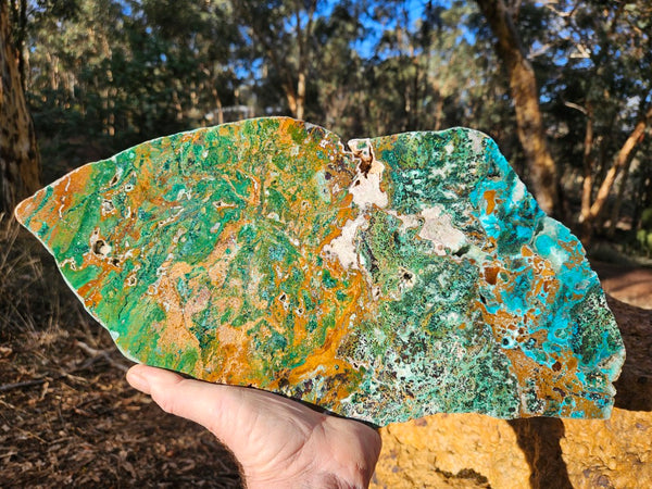 Polished De Grussa copper ore slab CO101