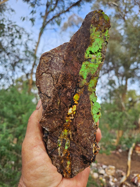 Gaspeite Polished Rock.  GT222