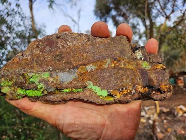 Gaspeite Polished Slab.  GT221