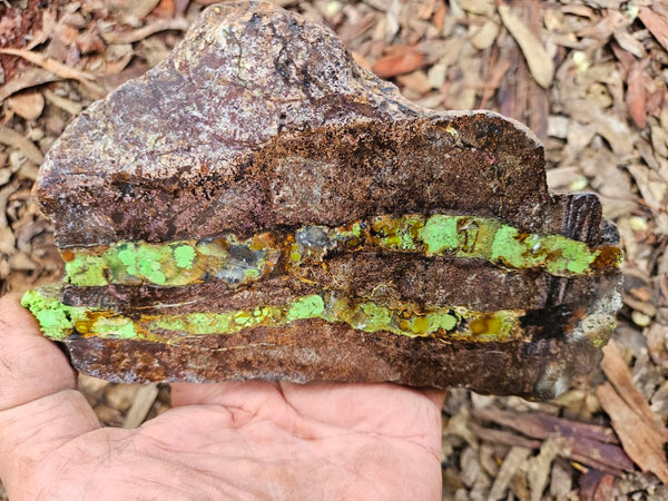 Gaspeite Polished Slab.  GT220