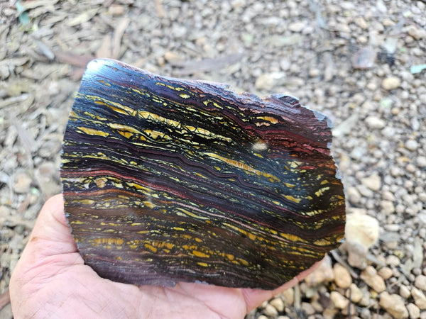 Polished Tiger Iron slab TI373