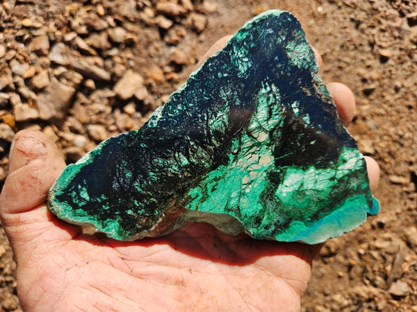 Polished De Grussa copper ore slab CO104