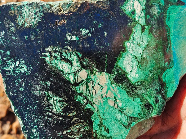 Polished De Grussa copper ore slab CO104