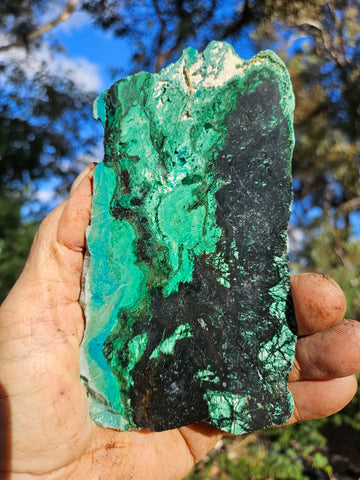 Polished De Grussa copper ore slab CO103