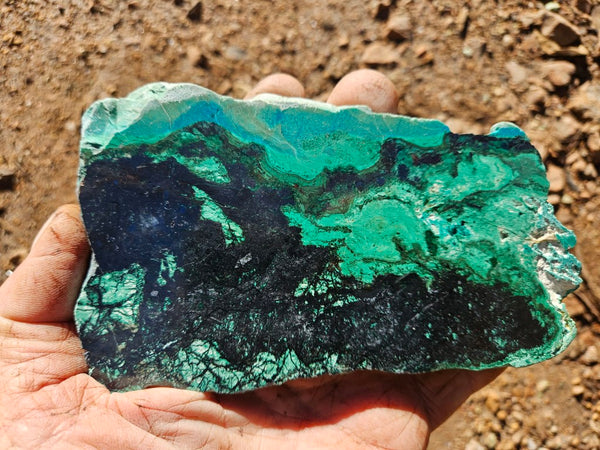 Polished De Grussa copper ore slab CO103