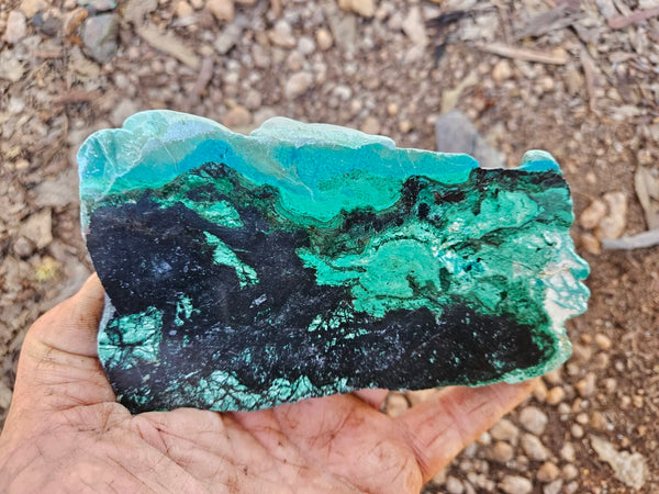 Polished De Grussa copper ore slab CO103