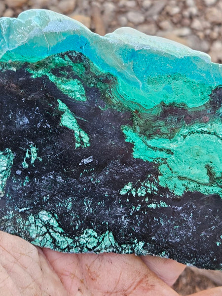 Polished De Grussa copper ore slab CO103