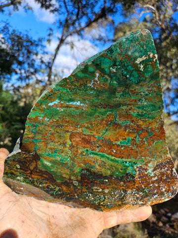 Polished De Grussa copper ore slab CO102