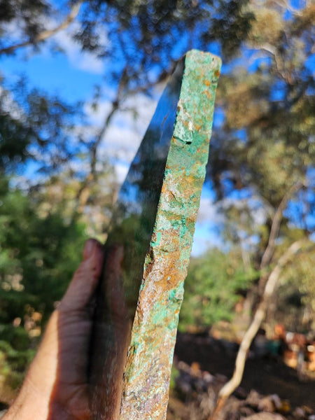 Polished De Grussa copper ore slab CO102