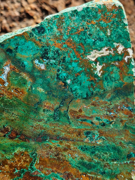 Polished De Grussa copper ore slab CO102