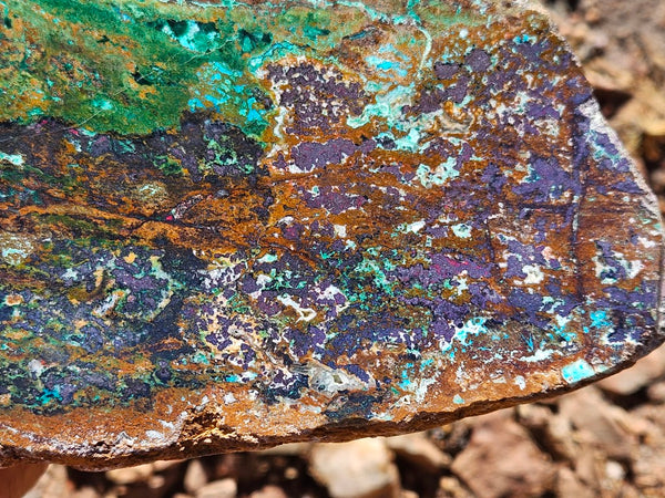 Polished De Grussa copper ore slab CO102
