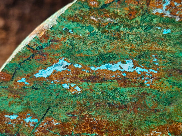 Polished De Grussa copper ore slab CO102