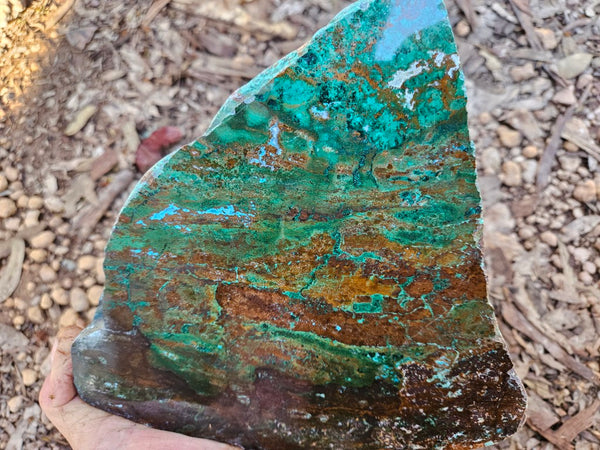 Polished De Grussa copper ore slab CO102