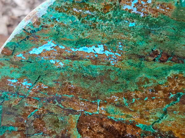 Polished De Grussa copper ore slab CO102