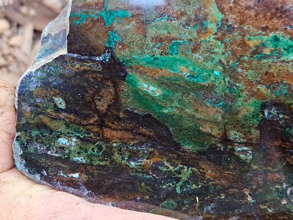 Polished De Grussa copper ore slab CO102