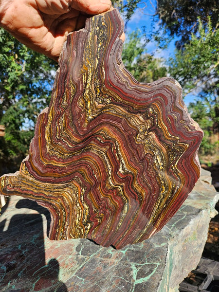 Polished Tiger Iron slab TI375
