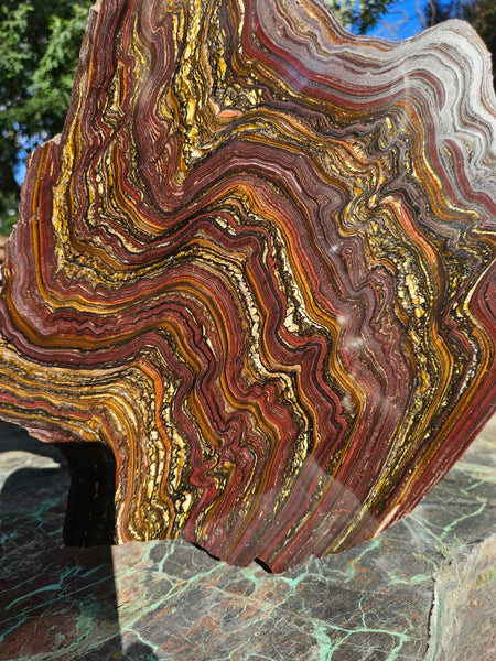 Polished Tiger Iron slab TI375