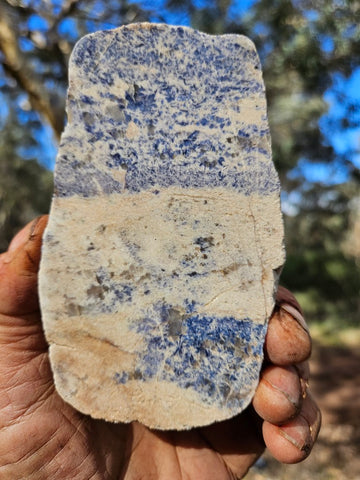 Polished Blue Lepidolite slab BL260