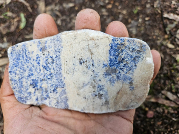 Polished Blue Lepidolite slab BL260