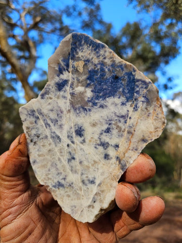 Polished Blue Lepidolite slab BL261