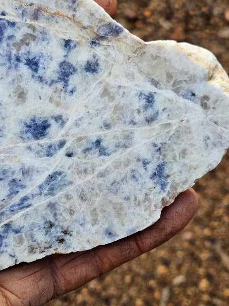 Polished Blue Lepidolite slab BL261