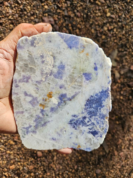 Polished Blue Lepidolite slab BL262