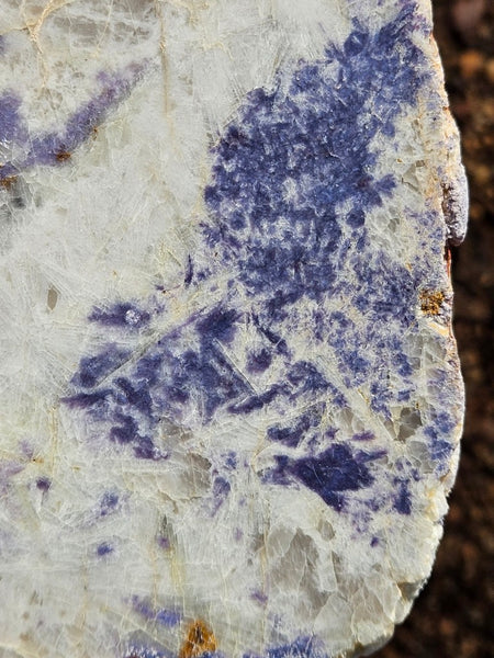 Polished Blue Lepidolite slab BL262