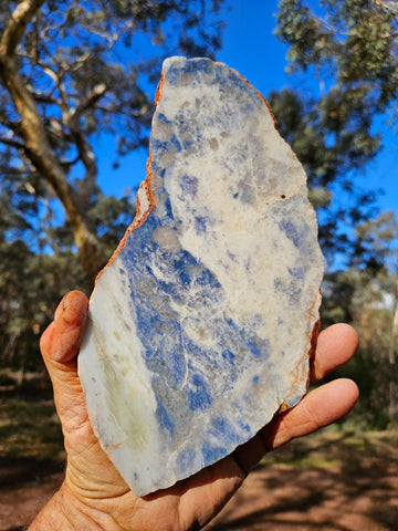 Polished Blue Lepidolite slab BL263