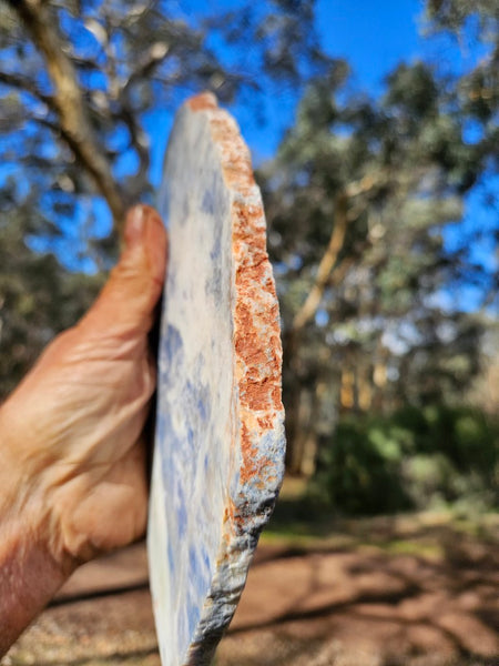 Polished Blue Lepidolite slab BL263