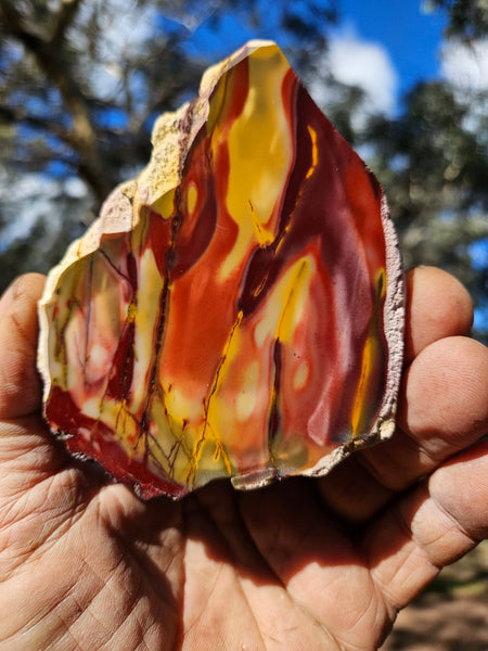 Polished  Mookaite slab MK545