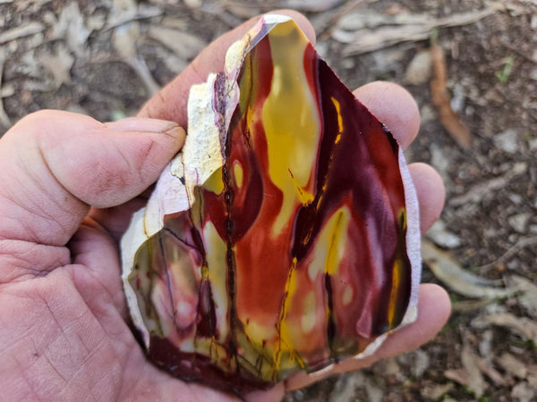 Polished  Mookaite slab MK545