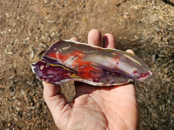 Polished  Mookaite slab MK546