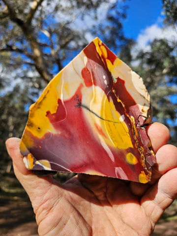 Polished  Mookaite slab MK547