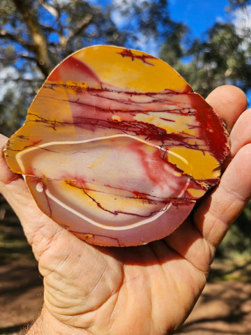 Polished  Mookaite slab MK548