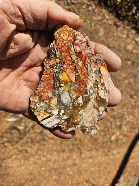 Polished Brecciated Mookaite slab BM333