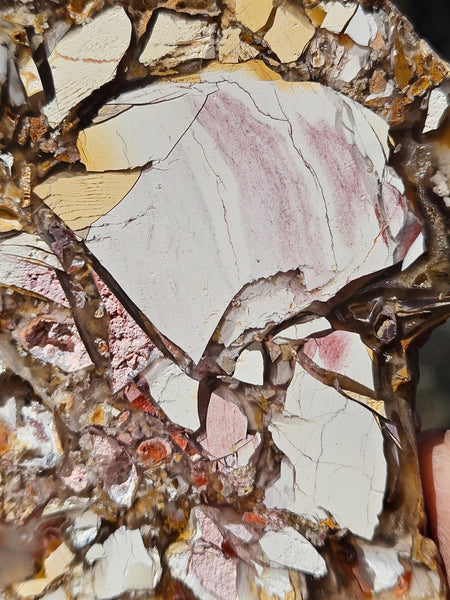 Polished Brecciated Mookaite slab BM334