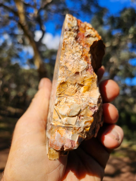 Polished Brecciated Mookaite rock BM332