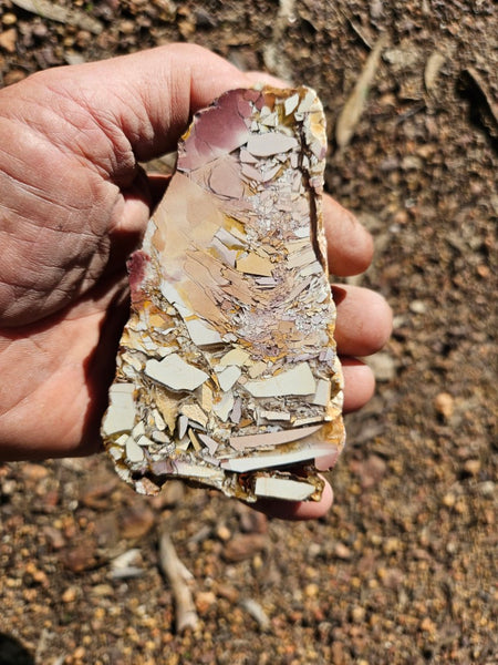 Polished Brecciated Mookaite rock BM332