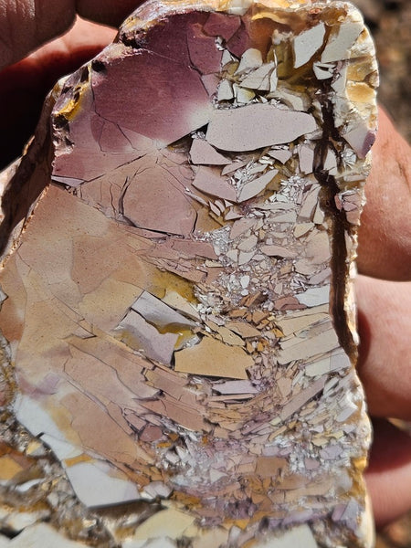 Polished Brecciated Mookaite rock BM332