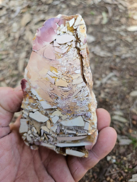Polished Brecciated Mookaite rock BM332