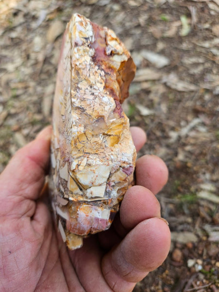 Polished Brecciated Mookaite rock BM332