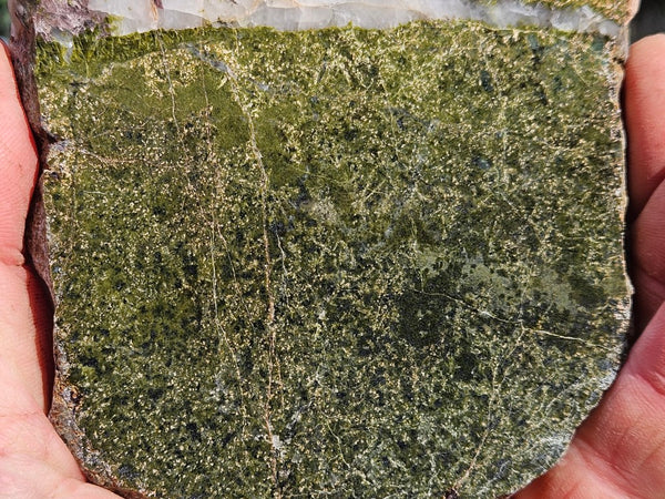 Epidote, Quartz & Axinite slab EPI87