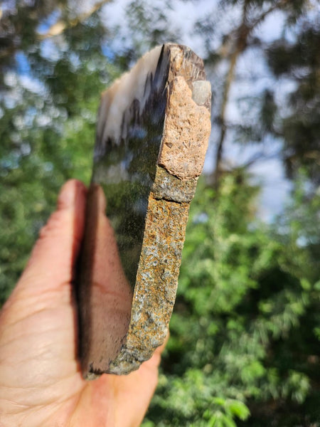 Epidote, Quartz & Axinite slab EPI87
