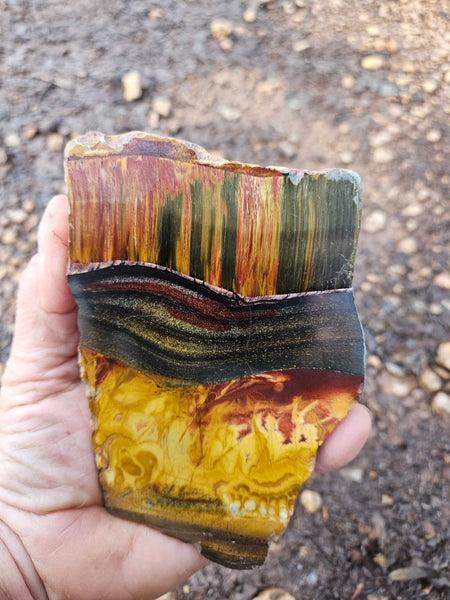 Polished Tiger Eye slab TE473