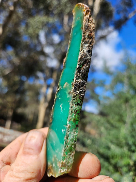 Polished  Chrysoprase slab CH481